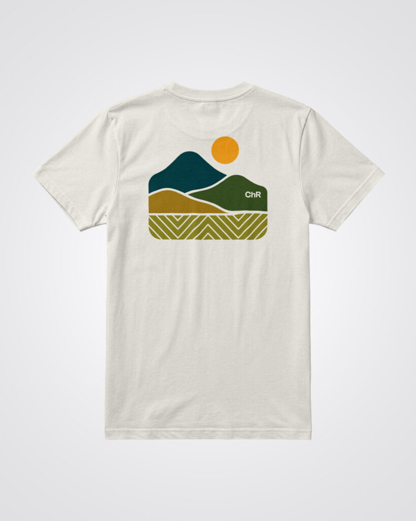 Camiseta Montanha Branca Masculina